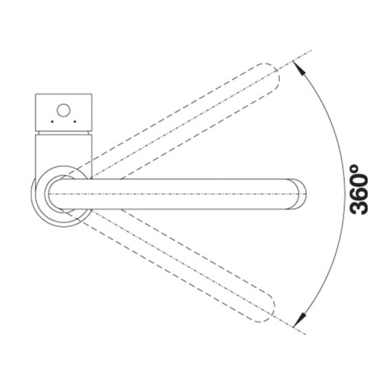Blanco MIDA Eco Flow Regulated Kitchen Mixer Tap - Chrome
