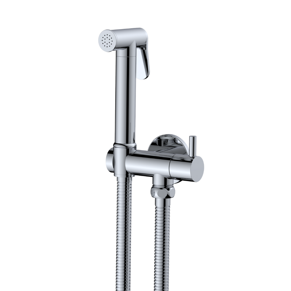 Highlife Annan Chrome Douche With Integrated Isolator Valve