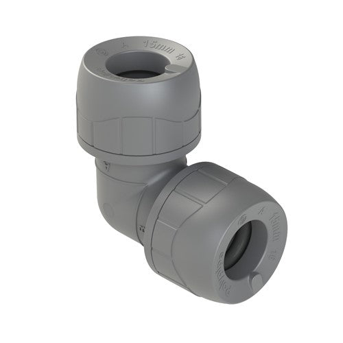 PB115 15mm PolyPlumb Elbow – Quick-Fit Polybutylene Fittings for Hot & Cold Water & Heating