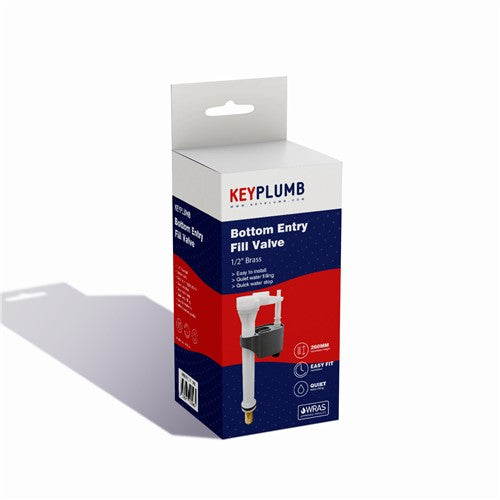 KeyPlumb Bottom Fill Valve – 1/2" Brass Tail – WRAS Approved