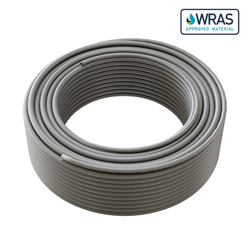 KeyPlumb Polybutylene Barrier Pipe – 15mm x 50m PB Coil (Grey) | KP5015GREY