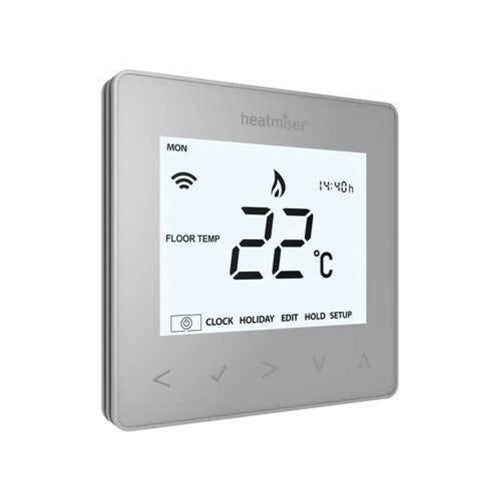 Heatmiser NeoAir v3 SILVER Wireless Programmable Smart Thermostat