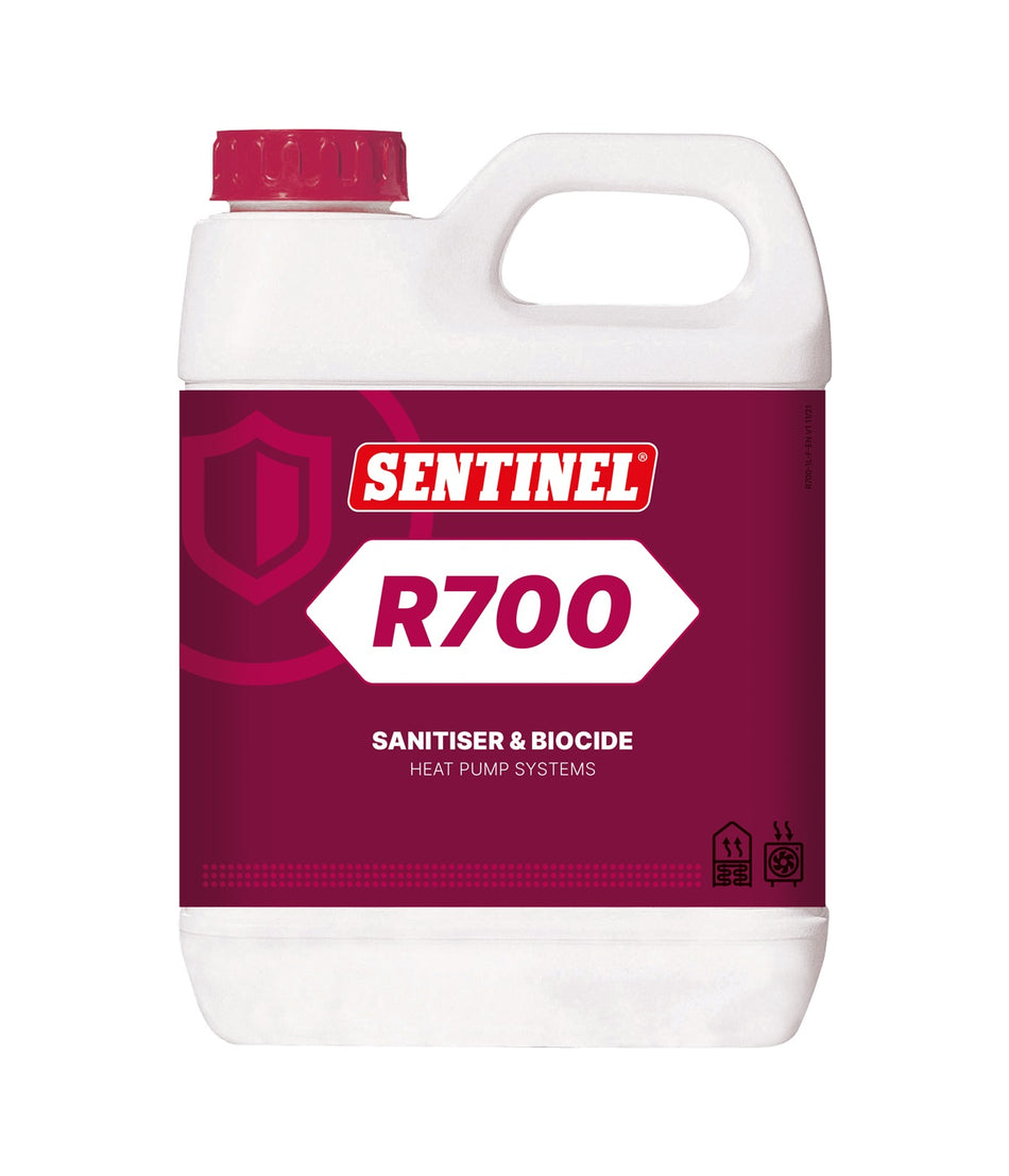 Sentinel R700 Sanitiser & Biocide – Protects Ground & Air Source Heat Pump Systems from Bacteria & Fungi